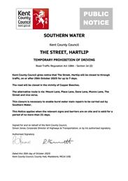 Hartlip - The Street, Closure