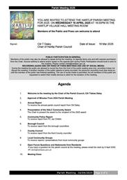 Hartlip Annual Parish Meeting 2025